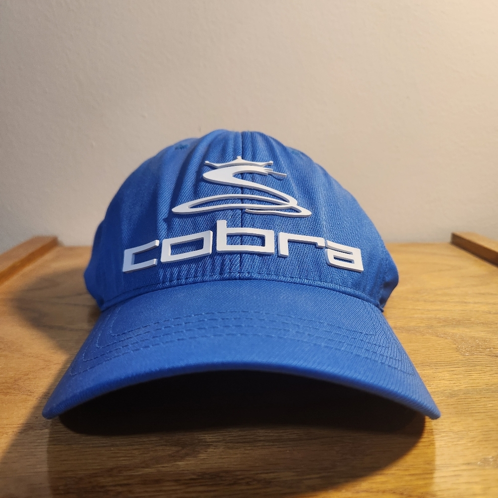 Cobra Golf Hat Blue Velcro Strap
